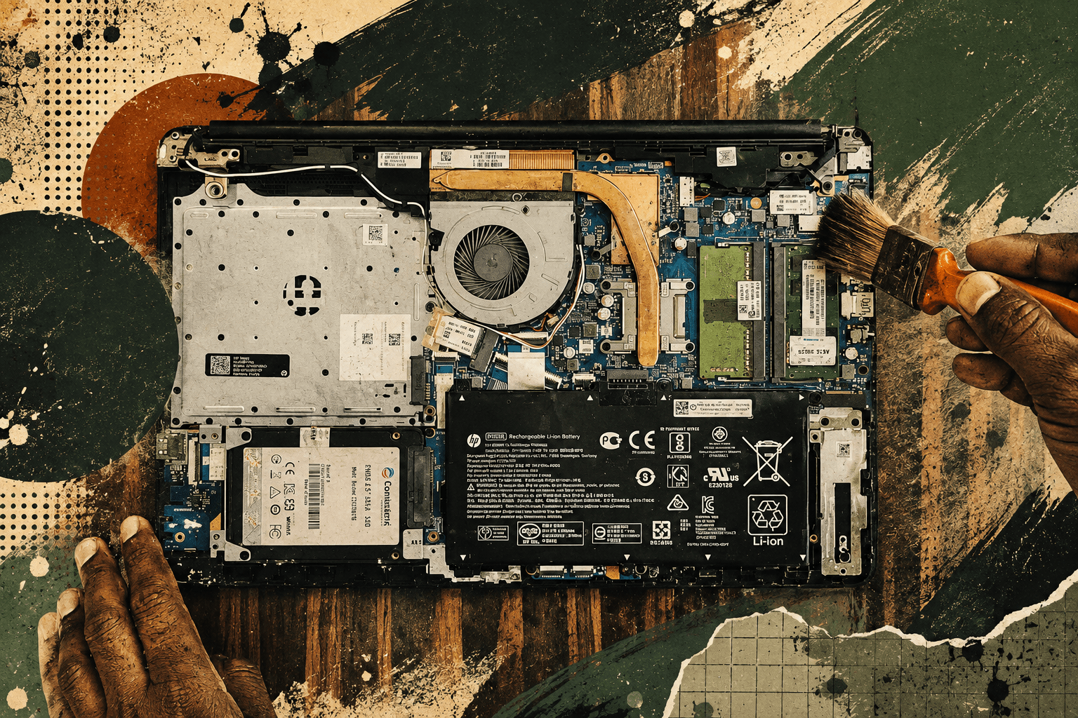 open laptop