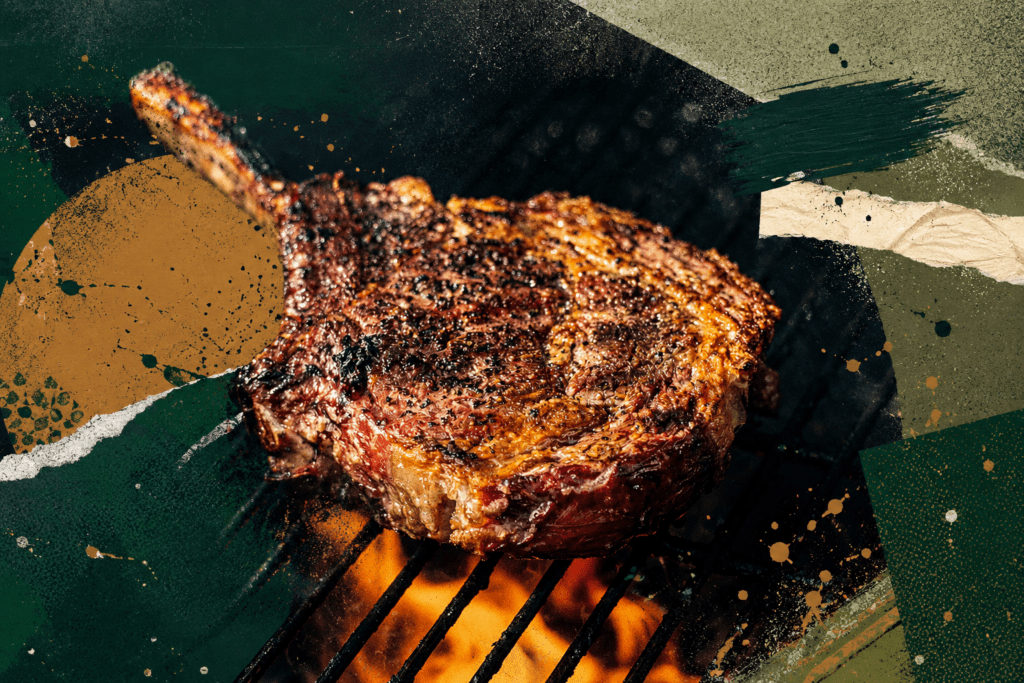 reverse sear a steak on big green egg