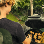 teen grilling