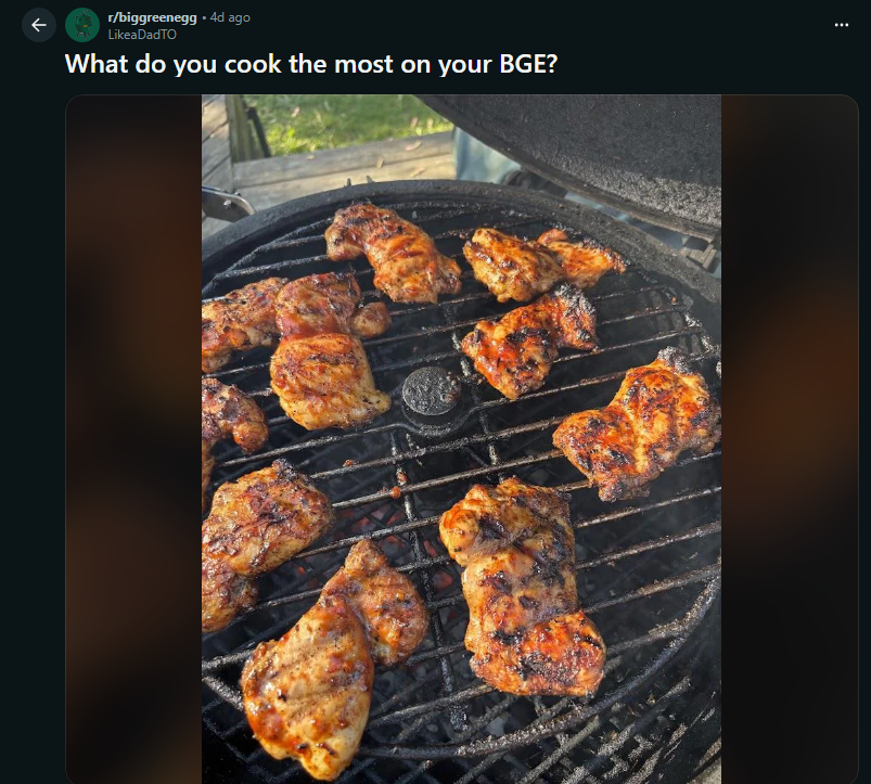 what do you cook the most on your BGE?